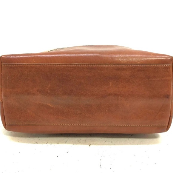 Celine Triomphe Canvas Leather Tan Shoulder Bag - Picture 4 of 8